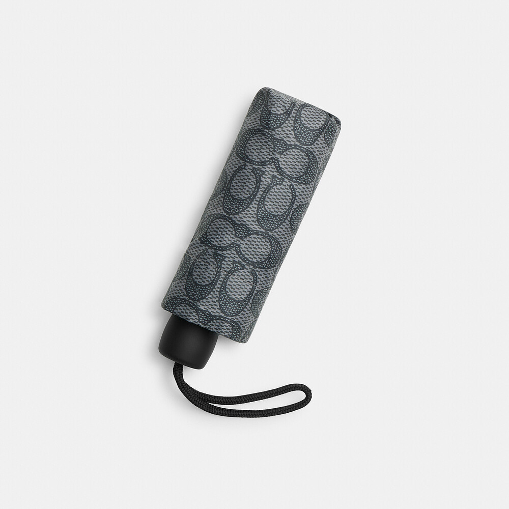 Coach Outlet Uv Protection Mini Umbrella In Signature Print